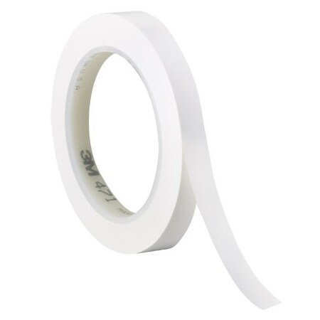 3M 1/4'' x 36 yds. White 3M 471 Vinyl Tape, 144PK BUY00023355